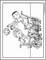 Coloring Wheelchair sketch template
