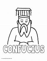 Pages Coloring History Confucius Colouring Printable Ancient sketch template