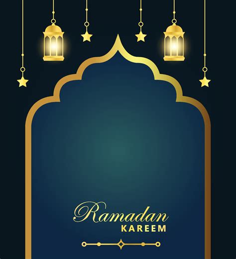 golden ramadan mubarak banner  poster template  copy space