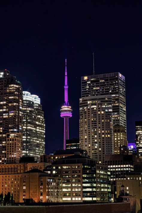 downtown toronto  night  oc rcityporn