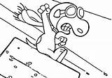 Snoopy Baron Filminspector Downloadable Battling Instance sketch template