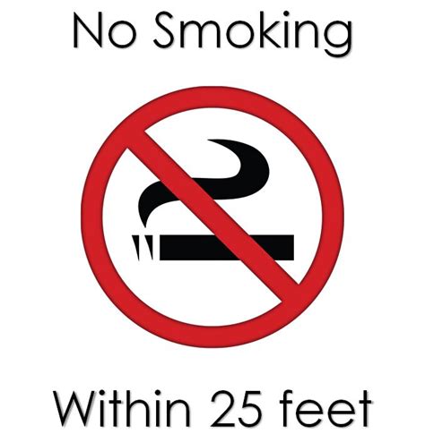 printable  smoking signs template