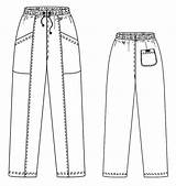 Flating Trouser sketch template