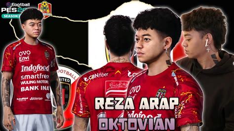 Reza Arap Oktovian Gabung Bali United Real Face Reza Arap Di Game