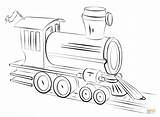 Coloring Train Steam Pages Locomotive Supercoloring Drawing sketch template