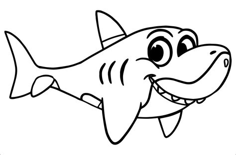 shark coloring pages coloringbay