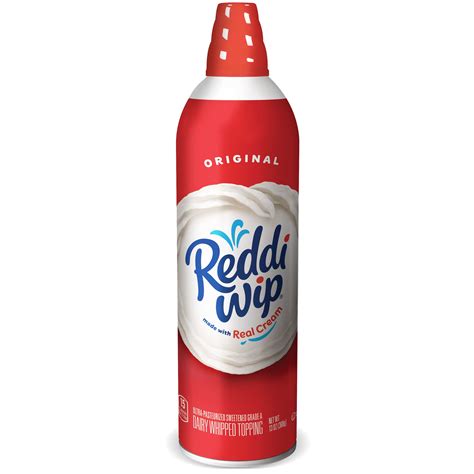 reddi wip original whipped dairy cream topping  oz walmart