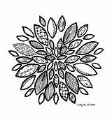 Zentangle Coloring Kids Pages Children Simple sketch template
