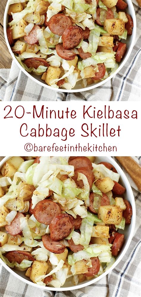 kielbasa cabbage skillet dinner  ready    minutes