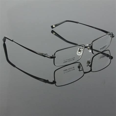 light weight pure titanium men full rim eyeglasses frame
