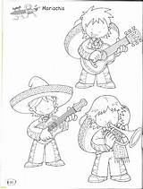 Mariachi Mexican sketch template