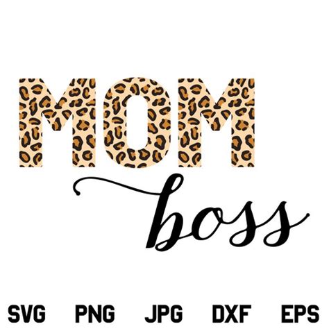 Mom Boss Svg Png Dxf Cricut Cutting File Clipart