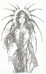 Witchblade sketch template