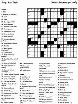 Crossword Puzzles Printable Beginners Easy Crosswords Difficulty sketch template