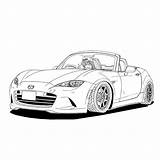 Mazda Miata Topmiata Mx5 Nd Jdm Silhouettes Crowdies Gtr sketch template