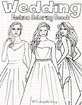 Coloring Bride Pages Book Wedding Printable Getcolorings Fashion Bridal Color sketch template