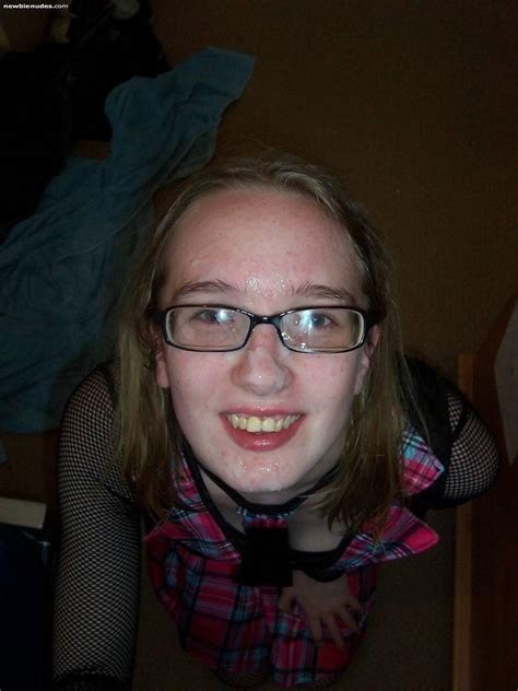 amateur pretty girls wear glasses to receive facial cumshots 24 high