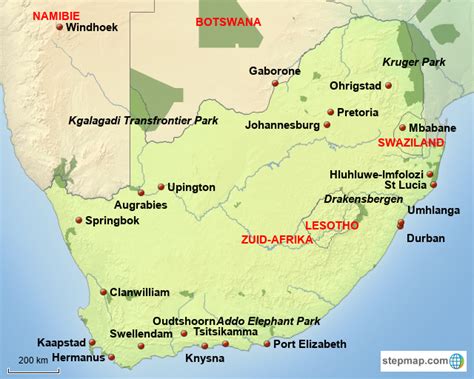 stepmap zuid afrika landkarte fuer africa