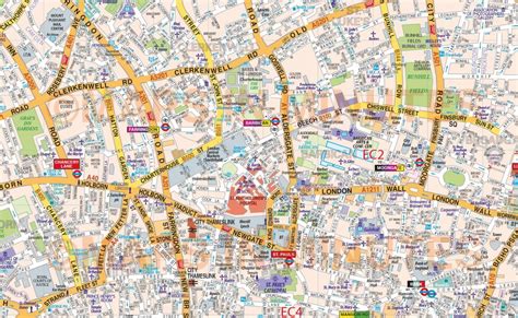 printable street map  london printable maps