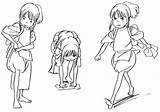 Spirited Chihiro Sheets Ghibli sketch template