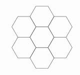 Hexagonal Cyclohexene Trimethyl Bees Chemspider Beehives Mathematical Tiling Polygons sketch template