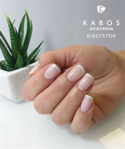 milky  nails french nails color