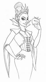 Evil Queen Coloring Upon Pages Time Once Template Sketch sketch template