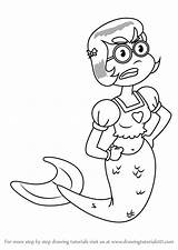 Mindy Spongebob Princess Squarepants Drawing Draw Cartoon Step sketch template