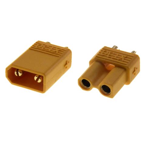 xt gold plated  rc connector male female pair component shop