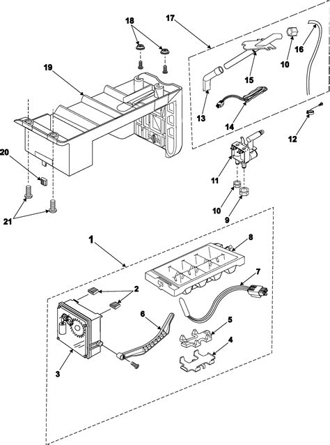 samsung ice maker parts diagram hanenhuusholli