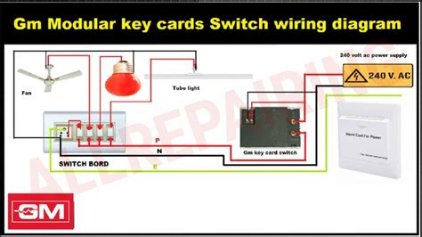 key card switch wiring gm modular switch wiring youtube