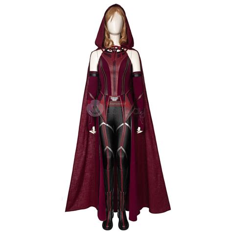 wanda costume wandavision maximoff scarlet witch cosplay suit