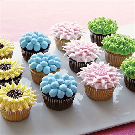 fanciful floral cupcakes wilton