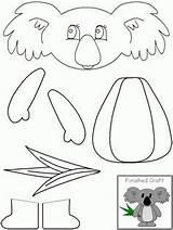 Koala Paste Kangaroo Worksheets Australien Preschoolers Newspaper Dltk Templates Guybrarian Coala Wombat Escolares Stew Koalas Goma Animais Jener sketch template