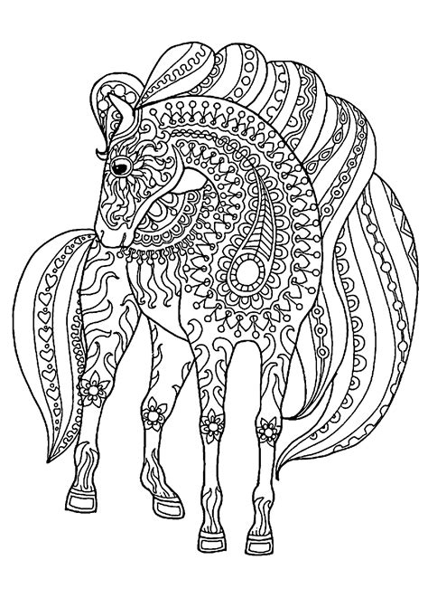 majestic horse horses kids coloring pages