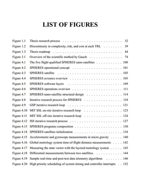 table  contents  document design technical writing