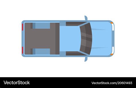 pickup truck top view royalty  vector image