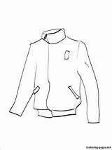 Coloring Jacket Winter Pages Getcolorings Picolour Colouring Windbreaker Outer Garment Print sketch template