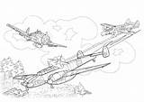 Coloring Fighter Pages Aircraft Print Raskraska Boys sketch template