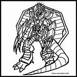Digimon Wargreymon sketch template