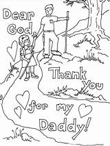 Coloring Printable Pages Fathers Father Color Sheets Cards Print Sheet Daddy Thank Toddler God sketch template