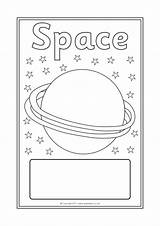 Space Topic Sparklebox Editable Covers Book Related Items sketch template