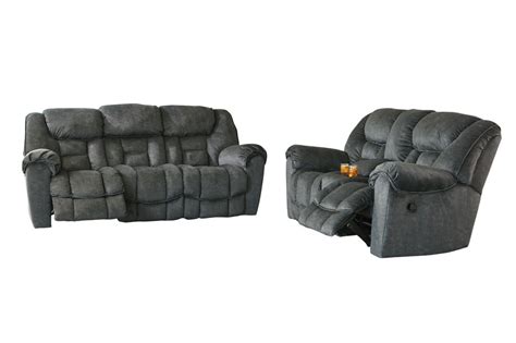 rent ashley capehorn granite reclining sofa  loveseat  rent  center