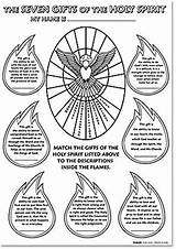 Dones Espiritu Sacraments Spirito Pentecoste Pentecost Trinity Espíritu Testament Christianpartyfavors Autom sketch template