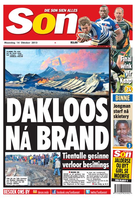 son    tabloid   published  afrikaansthe newspaper