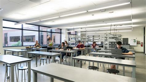 design  fantastic high school science lab  vlk architects