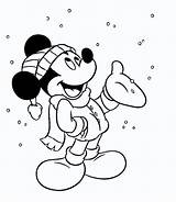 Coloring Pages Snow Mickey Mouse Popular sketch template