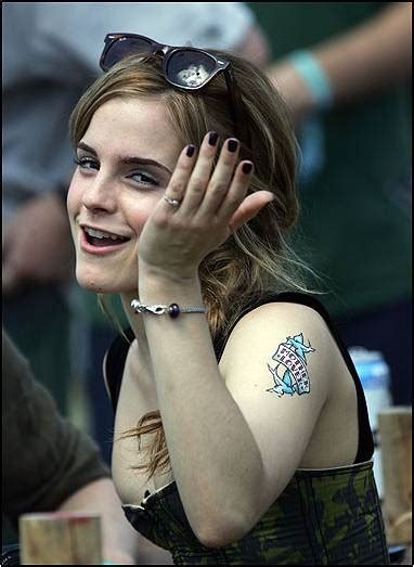 Emma Watson Tramp Stamp Tattoo In Short Shorts