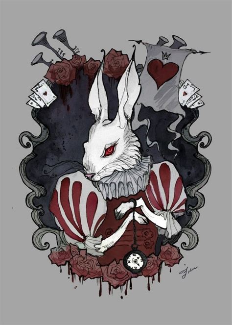 pin by kaki13 on Референсы dark alice in wonderland rabbit art