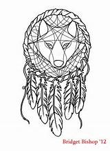 Acchiappasogni Dreamcatcher Catcher Lupo Drawings sketch template